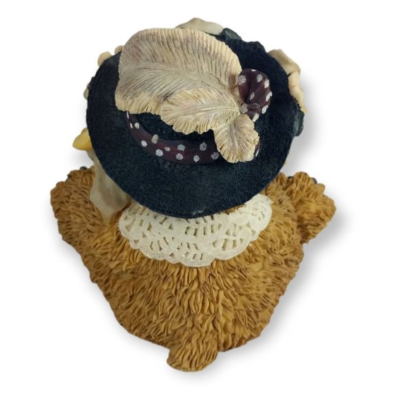 Teddy Bear Mother and Daughter Musical Still Coin Bank 6 in Tall Vintage - Picture 3 of 5